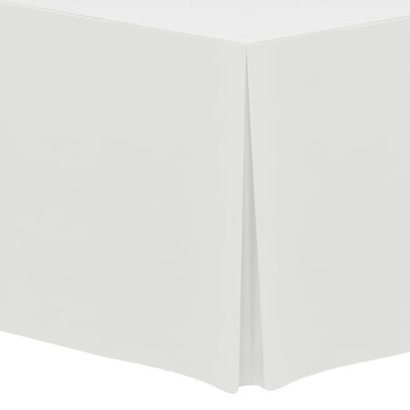 

Ultimate Textile Polyester Tablecloth White 30 x 72-Inch Fitted 30-Inch Drop 5 Pack