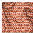 thumbnail image 4 of Soimoi Cotton Satin Spandex Orange Fabric By the Yard - 54 Inch Wide - Ikat Fabric - Elegant and Traditional Patterns for Stylish Creations Printed Fabric, 4 of 6