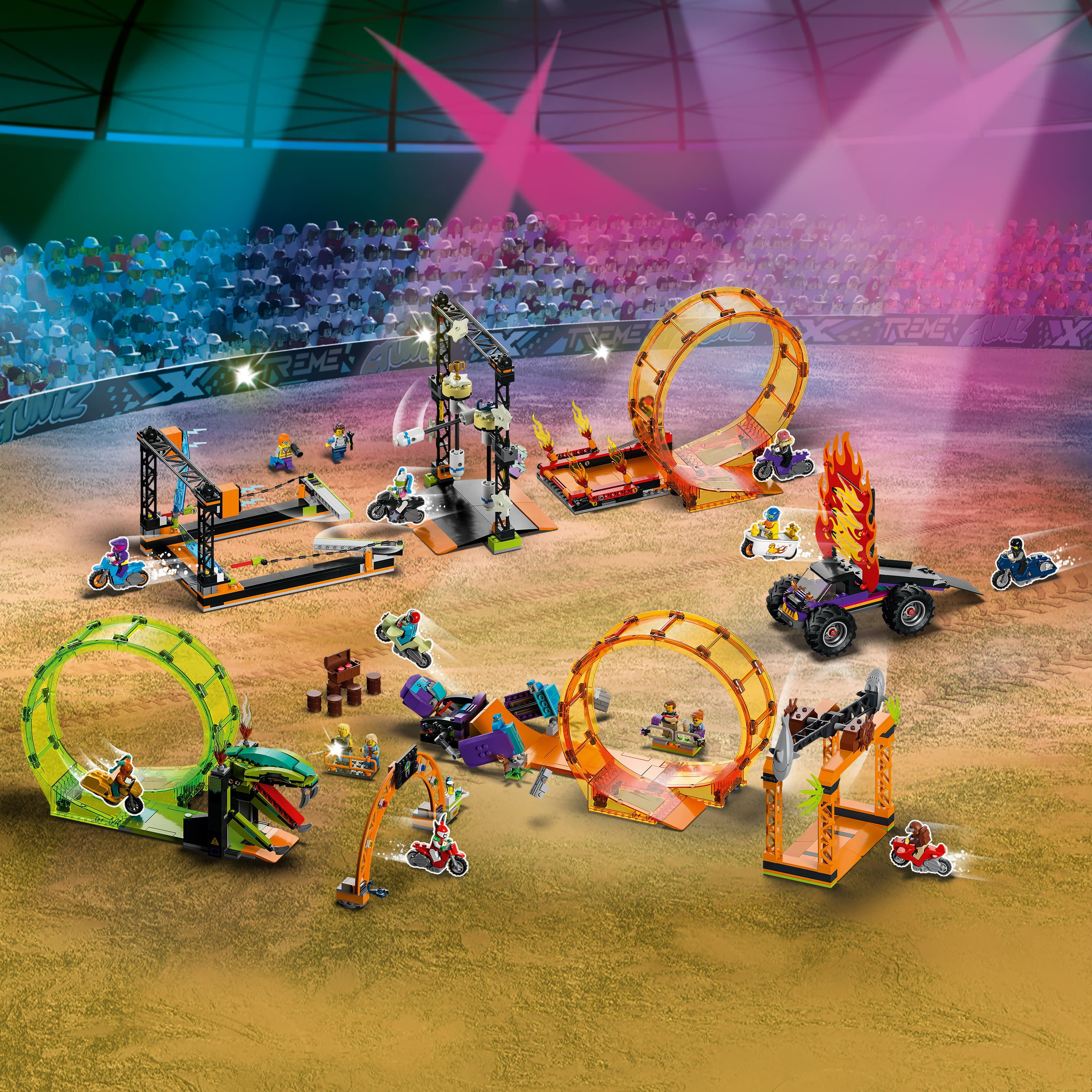 Smashing with Flywheel 60338 Toy Chimpanzee Stunt LEGO Loop Stuntz City