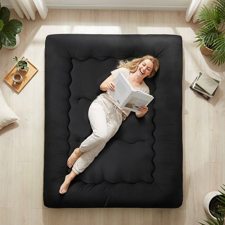 Sweetcrispy Twin Japanese Floor Mattress with Washable Cover