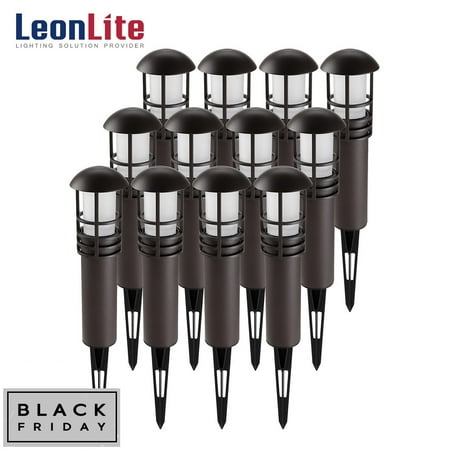Low Voltage Outdoor Lighting Sets LEONLITE 3W LED Landscape Lights, 12V Low Voltage Landscape Lighting, 3000K Warm White, Pack of 12 ()