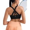 thumbnail image 3 of Sujetador deportivo RUNNING GIRL con espalda entrecruzada y acolchado con tiras para mujer, 3 of 9