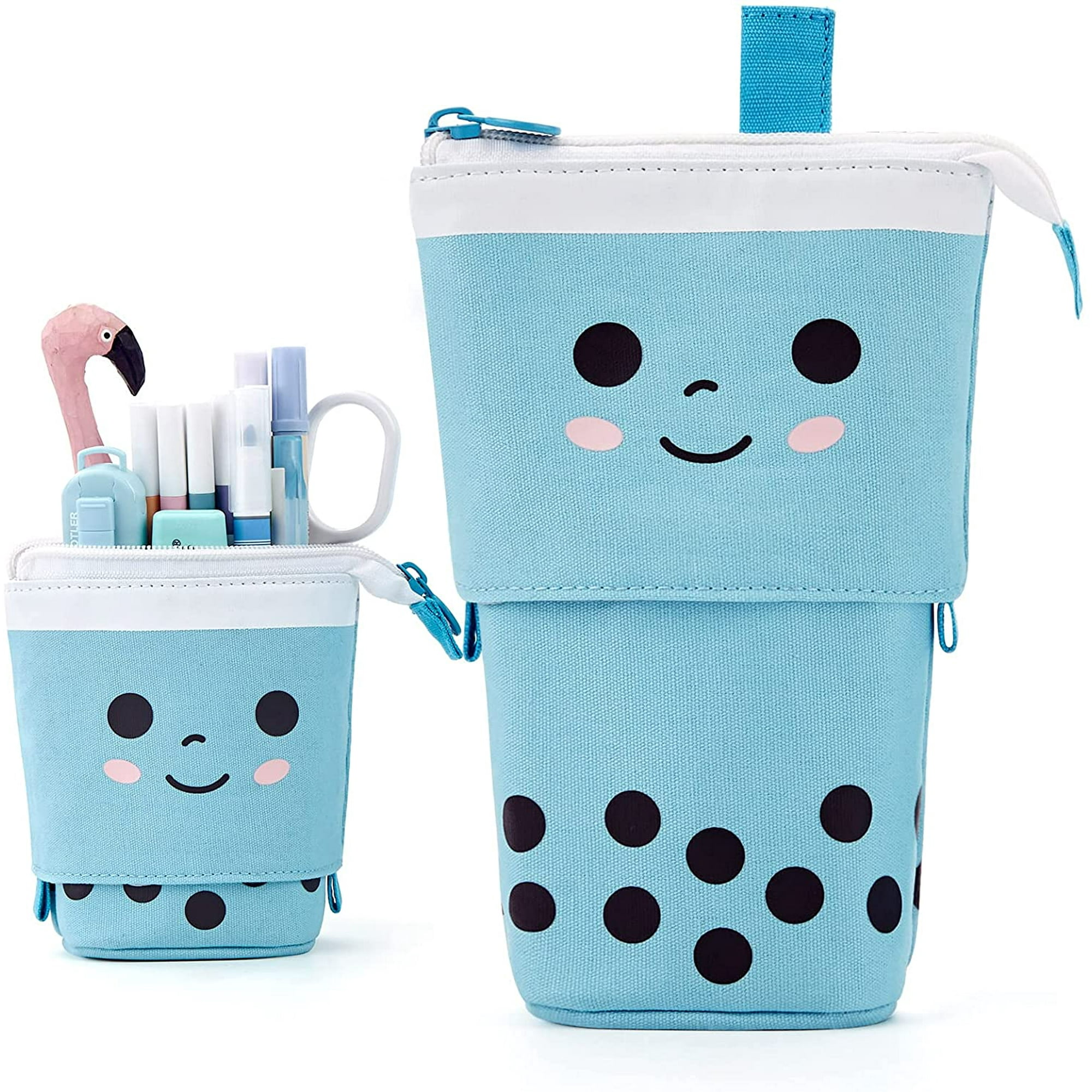 Boba Cute Standing Pencil Case for Kids, Pop Up Pencil Box Makeup - Main Image