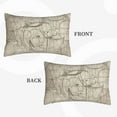 thumbnail image 4 of YFYANG Super Soft Rectangular Plush Cushion Cover (Without Pillow Insert), Vintage Letter Art Comfort and Non-Pilling Hidden Zip Bedroom Sofa Pillowcases, 20"x30", 4 of 9