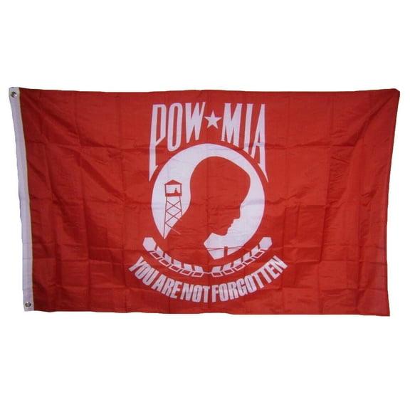 3x5 POW MIA POWMIA Prisoner Of War Red White Military 150D Polyester Flag 3'x5'