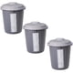 thumbnail image 1 of Bote para Basura RecyMedGray 3 Pzs 22lts 32x42cm Polietileno Color Gris Tapa Gris VentDepot, 1 of 2