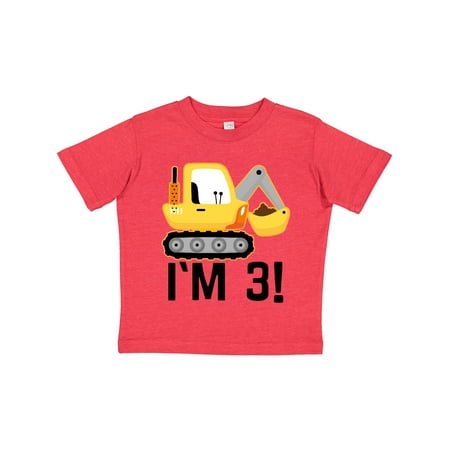 

Inktastic 3rd Birthday Construction Party Boy Outfit Gift Toddler Boy Girl T-Shirt