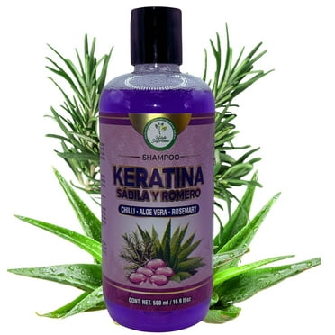 HIGH SUPREME Keratina, Sábila & Romero Premium Shampoo (Keratin, Aloe Vera & Rosemary Shampoo) - 16.9 fl oz | For Manageable, Smooth, Moisturized Hair
