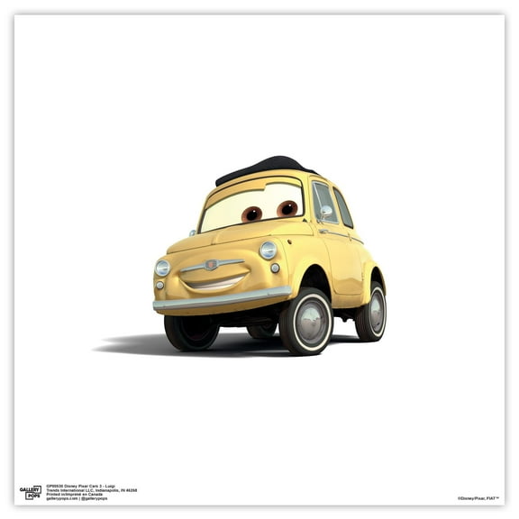 Gallery Pops Disney Pixar Cars 3 - Luigi Wall Art, Unframed Version, 12" x 12"