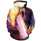 thumbnail image 3 of Sudadera con capucha colorida con hongos mágicos para hombres y mujeres, sudadera con estampado 3D abstracto, sudadera informal de manga larga para hombres, 3 of 5