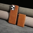 thumbnail image 6 of Allytechgroup Case for iPhone 16 Pro Max with Detachable Cards Holder, RFID Blocking 2 In 1 Wallet Case with Stand Support Wireless Charging Shockproof Magnetic Back Cover for Women Men, Brown, 6 of 10