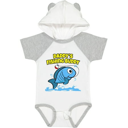 

Inktastic Daddy s Fishing Buddy (blue) Gift Baby Boy or Baby Girl Bodysuit