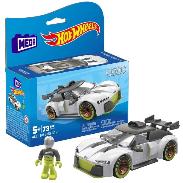 Set de juego de construcción Mega Hot Wheels para Audi R8 LMS GT2