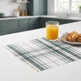 thumbnail image 6 of Unique Bargains Placemats Set of 6 Placemats for Kitchen Dining Table Washable Green, 6 of 7