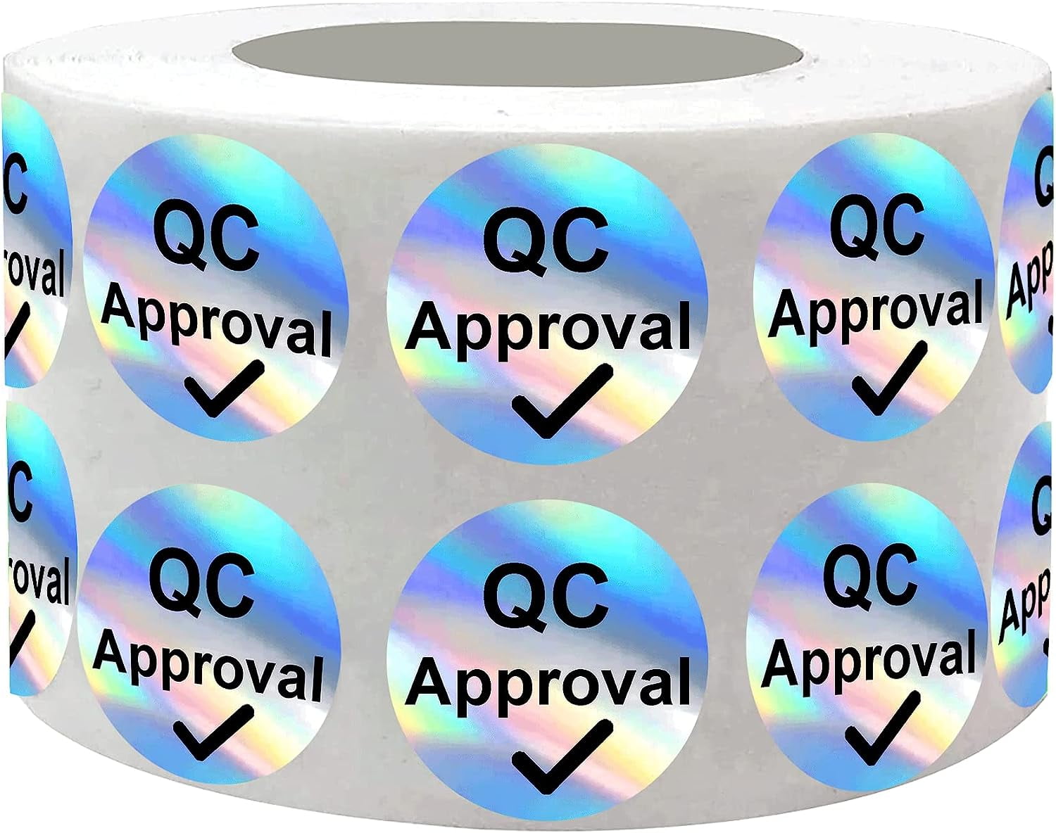 QC Approval Labels 1 inch Inventory Quality Control Pass Approval