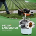 thumbnail image 3 of 640260 Carburetor with Gasket for Tecumseh 640260 640260A 640260B 520956 056320 640023 640051 640140 Compatible with HM80 H85 HM90 HM100 4 Cycle Small Engine, 3 of 7