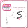 thumbnail image 3 of Funny Nurse Badge Reel Pink Cute Badge Reel with Clip Nursing Retractable Hello I Am a Certified Yapper Card Holder for Nurses Social Worker, 3 of 7