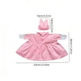 thumbnail image 3 of Cififendec Porch Goose Dress Up Set, Cute Pink Polka Dot Dress with Bowknot Hat for 23" Goose Figurine Outdoor Yard Garden Summer Decor, 3 of 5