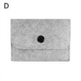 thumbnail image 1 of Felt Snap Button Coin Purse Portable Cute Card Holder Card Business Z5Z5, 1 of 6