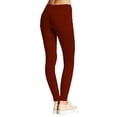 thumbnail image 2 of Hybrid & Company Women's Hyper Ultra Stretch Comfy Skinny Pants,RUST 3X, 2 of 4