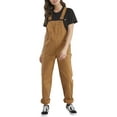 thumbnail image 1 of Dickies Salopette à Bavette à Jambe Droite Coupe Décontractée pour Femmes, G, Brun Duck Rincé, 1 of 4