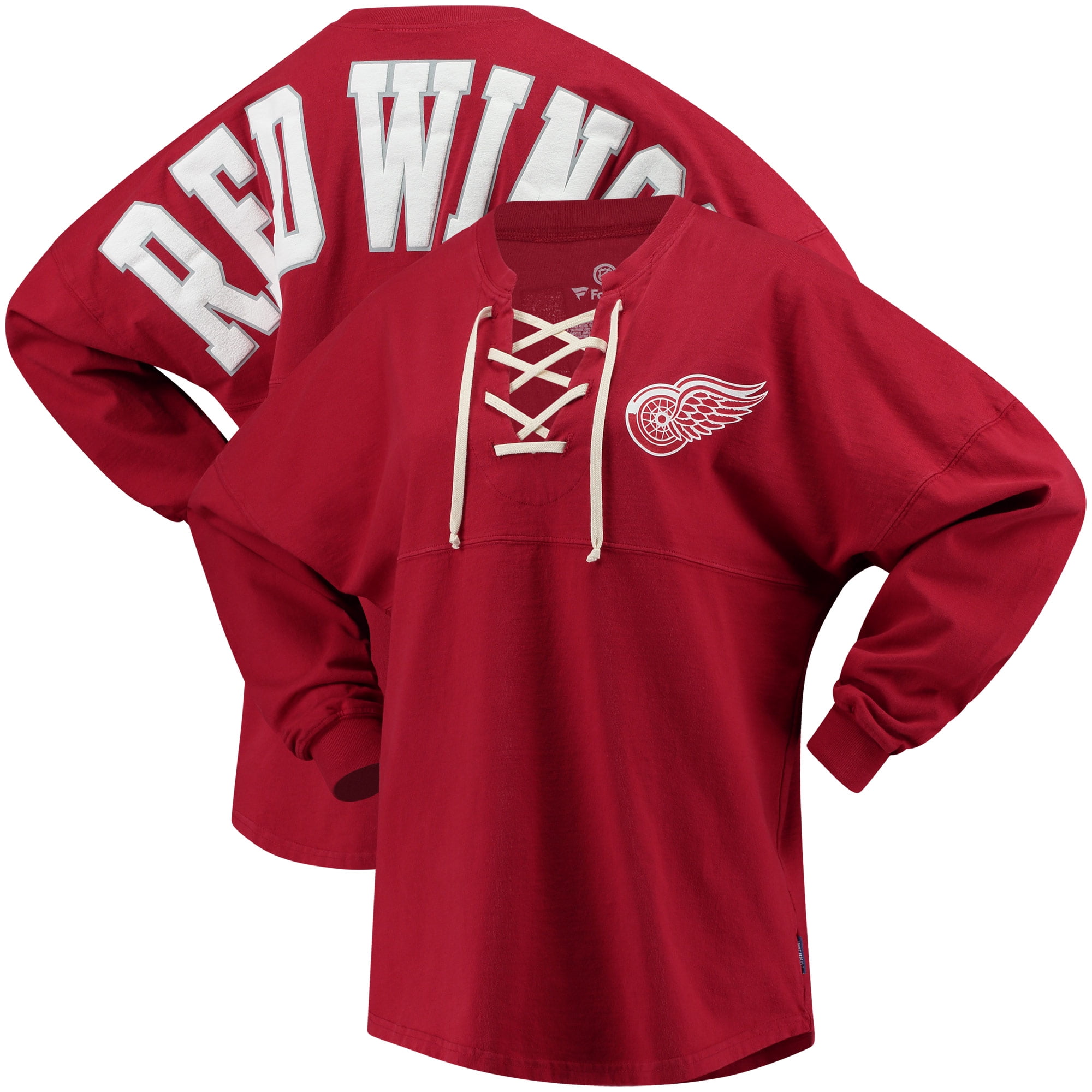 detroit red wings lace up jersey