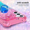thumbnail image 2 of Clear Case for Samsung Galaxy A54 with Kickstand for Girls Women, Liquid Glitter Sparkle Bling Cute Case Gradient Quicksand Cover for Samsung Galaxy A54 JB Powder Blue, 2 of 14