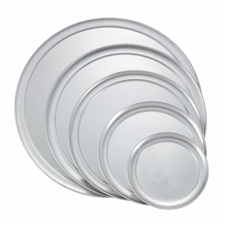 Winco Aluminum Pizza Pan, 18 inch diameter, wide-rim, 18 gauge