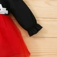 thumbnail image 3 of Filles Princesse Robes Vacances Robes Bébé Bébé Filles à Manches Longues Poupée Col Robe Gaze Princesse Robe Cadeau pour Halloween Noël, 3 of 7