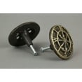 thumbnail image 7 of Zeckos Bronze Cast Iron Nautical Compass Rose Drawer Pull Set of 12, 7 of 7