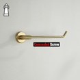 thumbnail image 5 of Jqk Barra De Toalla De Mano Soporte De Anillo De Toalla De Acero Inoxidable De Oro Cepillado Para Baño Montaje En Pared De 9 Pulgadas Tr100-Bg, 5 of 5