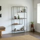 thumbnail image 5 of Ilios Innova | Librero Decorativo Moderno Industrial con 4 Niveles - Estantería Minimalista para Libros y Adornos, Estructura Metálica y Repisas de MDF., 5 of 9
