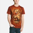 thumbnail image 2 of The Mountain Men's  Fire Tiger T-shirt Red, 2 of 4