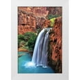 thumbnail image 3 of Larry Malvin 11x14 White Modern Wood Framed Wall Art Titled - Havasu Falls II, 3 of 5