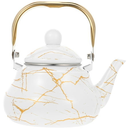 

Enamel Tea Pot Thickened Tea Kettle Practical Teapot Patterned Water Kettle