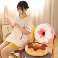 thumbnail image 5 of Almohada de peluche con forma de donut de piel vacía de 38/58 cm, como un anillo fantástico real, cojín de asiento creativo suave de peluche, almohada para la cabeza, 38 cm, piel rosa sin cremallera, 5 of 5