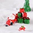 thumbnail image 4 of jiaroswwei 1Pc Christmas Santa Snowman Train Mini Figurine DIY Fairy Landscape Decoration, 4 of 8