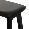 thumbnail image 3 of Beryl Upholstered Bar Height Stool (30in) - 2 pack, Black/Black PU Leather, 3 of 9