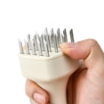 thumbnail image 3 of Cook With Color Stainless Steel Meat Tenderizer, Needle Blade Tool for Marinade and Steak, Taupe, 3 of 5