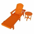 thumbnail image 2 of WestinTrends Dylan 2 Piece Adirondack Reclining Chaise Lounge With Arms, Orange, 2 of 2