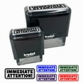 thumbnail image 1 of Immediate Attention with Border Self-Inking Rubber Stamp Ink Stamper for Business Office - Orange Ink - Large 2-2/4 Inch, 1 of 7