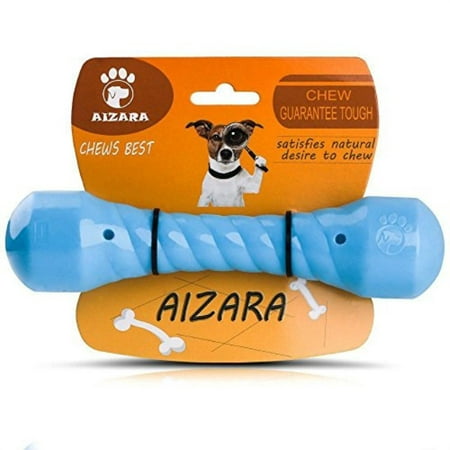 Aizara Durable Dog Chew Toys for Aggressive Chewers Dogs, Indestructible Rubber Puppy Chew Toy for Large Small Dogs - Tough -
