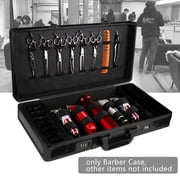 Anqidi Black Barber Tool Travel Case Stylist Hairdressing Toolbox Portable Clipper Trimmer Organizer Suitcase w/Lock