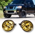 thumbnail image 5 of Fog Lights Fog Lamps w/Bulbs Assembly Left Right Yellow Lens Fit for Nissan Titan 2004-2015/Nissan Armada 2005-2007, 5 of 9