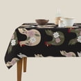 thumbnail image 3 of Wukai Flowe Rooster Waterproof Tablecloth for Kitchen Dining, Fits Square Tables for 2-4 Seats -60"x60", 3 of 7