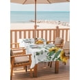 thumbnail image 2 of Outdoor Tablecloth with Umbrella Hole for Patio/Picnic/Party/Camping, Yellow Sunflowers Waterproof Table Cloth Rectangle Table Cover Washable, Spring Watercolor Green Eucalyptus Leaves (52"x 70"), 2 of 9