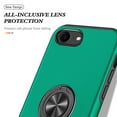 thumbnail image 4 of for iPhone 7 / 8 / SE 2020 / SE 2022 Case, 360° Rotatable Ring Holder Kickstand Dual Layer Military-Grade Drop Tested Protection Support Car Holder Mount Magnetic Absorbing Bumper Case, Darkgreen, 4 of 7