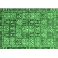 thumbnail image 1 of Ahgly Company Indoor Rectangle Abstract Emerald Green Modern Area Rugs, 5' x 8', 1 of 4