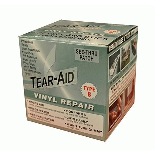 AIRHEAD Type B Tear-aid Vinyl Repair Patch Kit See-thru for sale online 