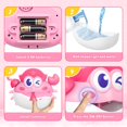 thumbnail image 5 of Juguetes de baño Cangrejo Juguetes de baño para bebés Máquina de burbujas de baño iluminada con luz RGB colorida Gran regalo de cumpleaños para niños y niñas Juguete para niños de 1 a 3 años de 4 a 8, 5 of 5